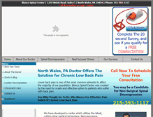 Tablet Screenshot of biancospinalcenter.com